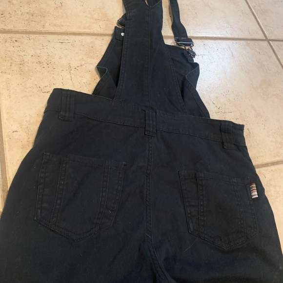💜 Triple Five Soul Black Cotton Zip Detail Overalls - XS - Picture 6 of 15